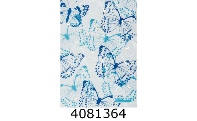 Папка - куточок A4 Buromax ARABESKI мат.напівпроз. пластик синій (12) BM.3854-02