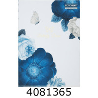 Папка - куточок A4 Buromax ARABESKI мат.напівпроз. пластик, т-синій (12) BM.3854-03
