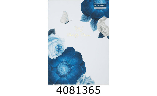 Папка - куточок A4 Buromax ARABESKI мат.напівпроз. пластик т-синій (12) BM.3854-03