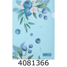 Папка - куточок A4 Buromax ARABESKI мат.напівпроз. пластик морська хвиля (12) BM.3854-17