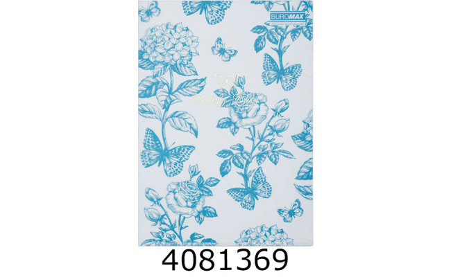 Папка - куточок A4 Buromax ARABESKI мат.напівпроз. пластик  синьо-сірий (12) BM.3854-95