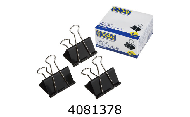 Біндер 61мм Buromax ціна за 6шт. (72) BM.5300