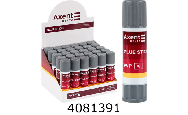 Клей-олівець Axent PVP 8г Delta (30) D7136