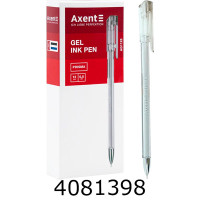 Ручка гелева Axent Prisma чорна 028мм (12) AG1125-01-A