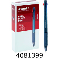 Ручка кульк. авт. Axent TrioLine 3-в-1 07мм (12) AB1105-A