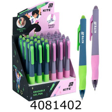 Ручка пише-стирає гелева KITE синя 05мм (24) K25-100
