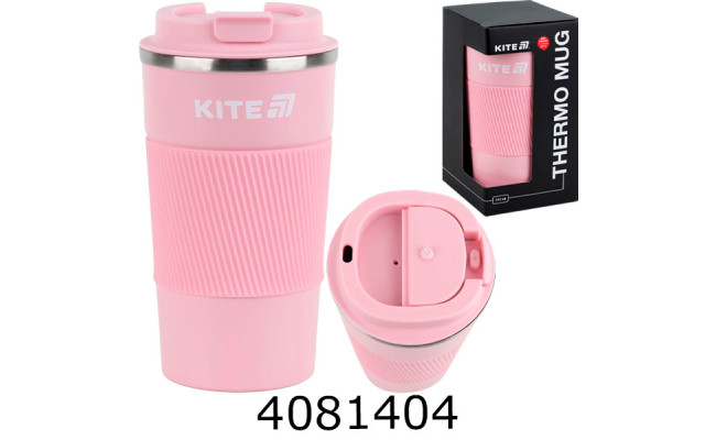 Термокружка  510 мл рожева K25-458-3