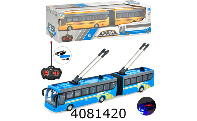 Автобус радіо акум. в коробці usb-зарядне світ.36см (12) JC-044-45