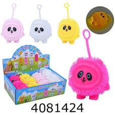 Антистрес сквіш Панда в дисплей-боксі 6 кольорів світ. ціна за уп 12шт (12) MS 4022