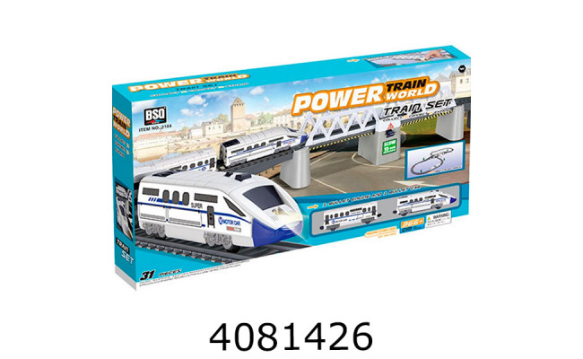 Залізниця на батар. + аксесуари довжина шляху в коробці 366см 59*8*31см (6/12) 2184