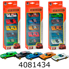 Набір машинок метал. 5шт в коробці мікс видів 10*29*4см (36) XG879-225