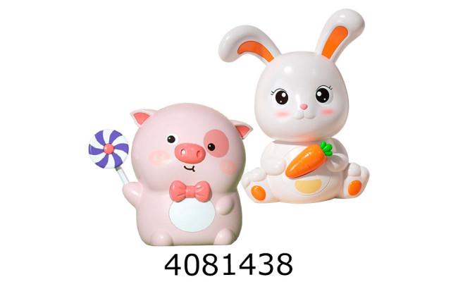 Скарбничка (порося зайчик) ключ в пакеті 22*21*11см (36) MK 5767