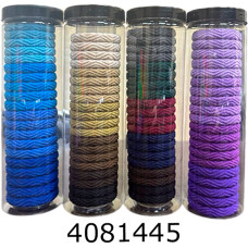 Резинка для волосся 20 шт в тубусі темні (12/600)