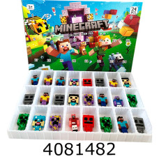 Герої Адвент календар Minecraft 24 фігурки в коробці 37*23*3см (15/30) 99606