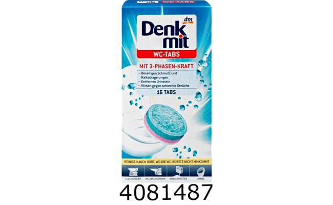 Таблетки для чищення унітазу Denkmit 16 шт (12) 488558/791594