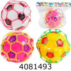 Мяч гумовий пригун 3 кольори мікс пакет 21*10*16см (84/168) 688-8A