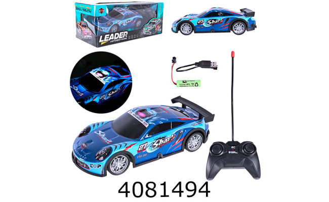 Машина радіо акум. usb-зарядне світло в коробці (30/60) 000-017