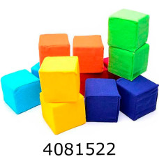 Кубики м'які набір 12шт. Кольорові Розумна Іграшка (42) 127