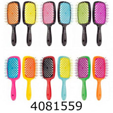 Щітка для волосся Superbrush асорті в слюді яскрава 20см