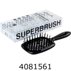 Щітка для волосся Superbrush в слюді чорна 20см