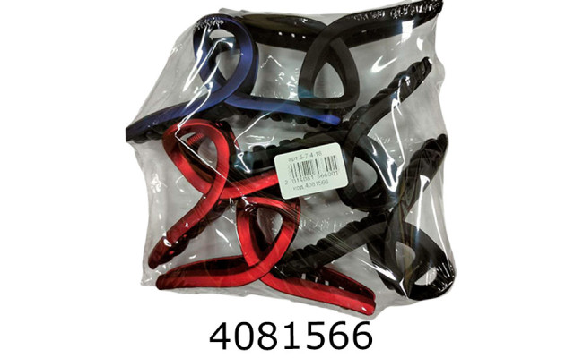 Крабик для волосся 11 см 6шт в кульку ціна за 6 шт 5-74-18