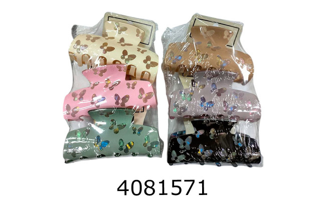 Крабик для волосся 9 см 3шт в кульку ціна за 3 шт 20-18