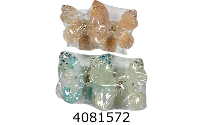 Крабик для волосся 7*6 см ціна за 2 шт 29-18