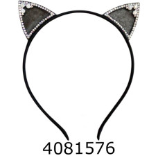 Обруч з вушками стрази (ціна за 6 шт) 5-67-18