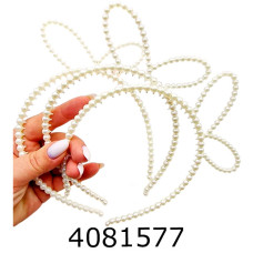 Обруч з вушками стрази (ціна за 6 шт) 5-37-18