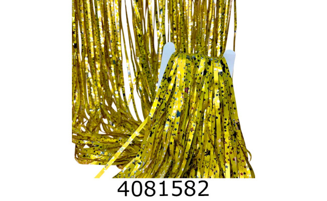 Шторка фольгована для фотозони Зірка золото матована 922/925/359