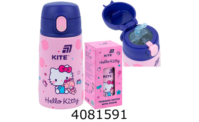 Термос з трубочкою 400мл HK HK25-1261