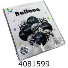 Повітряні кульки Ballon 10 кульок чорні 1481