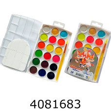 Фарби акв. RUDIX 12+3+3 кол. перл флуор клас. з/п пластик 811811