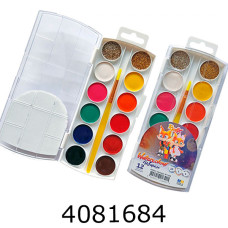 Фарби акв. RUDIX 12 кол. золото і срібло з/п пластик (12) 811208