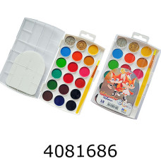 Фарби акв. RUDIX 18 кол. золото і срібло з/п пластик (12) 811810