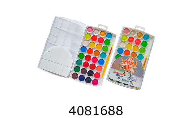 Фарби акв. RUDIX 24+4+4 кол. перл флуор клас. з/п пластик (5) 813213