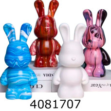 Набір для дит. творч. Кролик Fluid Bunny Bearbrick 23см +3 кольори фарби 24-604
