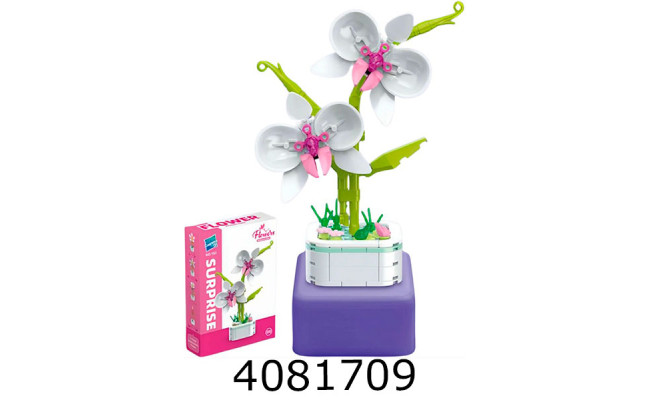 Конструктор квіти ОРХІДЕЯ 20х15х10см 138деталей (96) 25-119