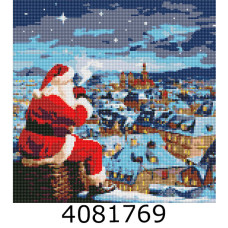 Алмазна мозаїка 40*40 новорічна 