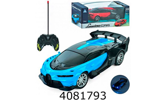 Машина радіо батар. в коробці гумові колеса 2 кольор. 25*9*11см (36) 19-3B