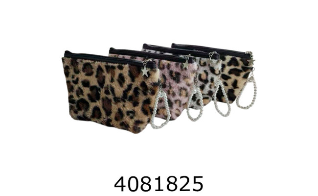 Косметичка хутро 4 кольора леопард 22*135см 102-2