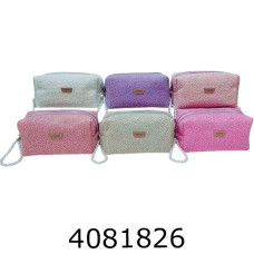 Косметичка хутро 6 кольорів 18*11*7см 105-3