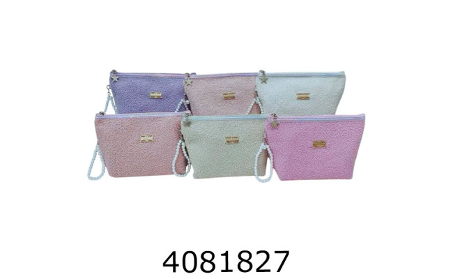 Косметичка хутро 6 кольорів  22*155см 105-2