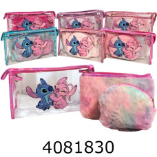 Косметичка набір Стіч 3в1(24*14*7)(20*13)(15*11)см 107-10