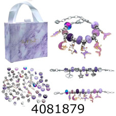 Браслет Pandora в коробці + подарунк. пакет фіолетовий (15) 918230378