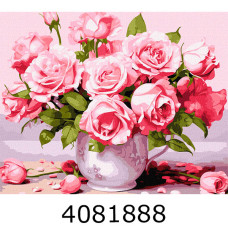 Картина по номерам 40*50см квіти 