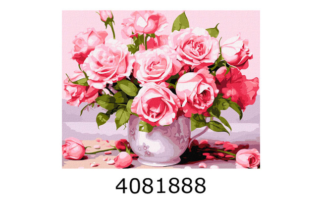 Картина по номерам 40*50см квіти 