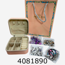 Браслет Pandora в шкатулці + подарунк. пакет фіолетовий (15) 6332374