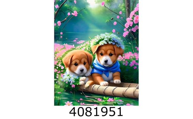 Алмазна мозаїка 40*50 тварини 