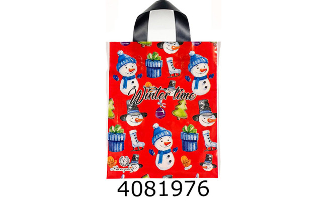 Пакет 25*30 см Новий рік #1 Чернишов петльова ручка (25/1000)